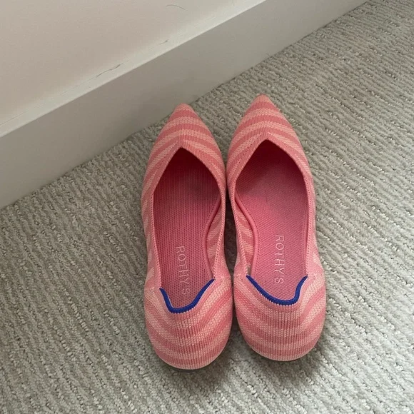 Rothy's Pink Striped Flats - Picture 3 of 4